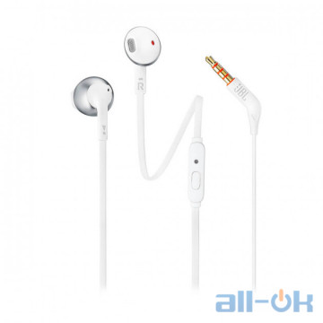 Навушники з мікрофоном JBL T205 Chrome